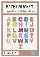 Vorschau - Arbeitsblätter - Materialpaket Leporellos Minihefte Falthefte zu allen 26 Buchstaben - Deckblatt