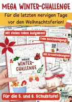 Vorschau - Stundenentwürfe - MEGA Winter-Challenge-Beschäftigung vor Semester-Ferien! Sorglose Vertretungsstunden - Deckblatt