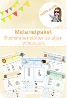 Vorschau - Arbeitsblätter - Vokale - Materialpaket mit allen Arbeitsblättern - Deckblatt
