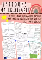 Vorschau - Unterrichtsreihen - Materialpaket: Lapbooks (Deutsch) und fächerübergreifend - Deckblatt