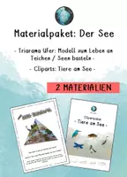 Vorschau - Arbeitsblätter - Materialpaket: Der See - Triarama und Cliparts - Deckblatt