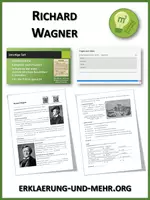 Vorschau - Arbeitsblätter - Richard Wagner (Materialpaket) - Deckblatt