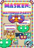 Vorschau - Unterrichtsreihen - Karneval - Fasching : Masken gestalten (Materialpaket) - Deckblatt