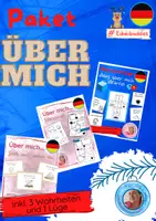 Vorschau - Arbeitsblätter - Materialpaket Über mich - Deckblatt