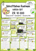 Vorschau - Arbeitsblätter - Materialpaket - Schriftliches Rechnen im ZR 10000 - Rechenblätter - Rechnen im Heft - Interaktive PDFs - Deckblatt