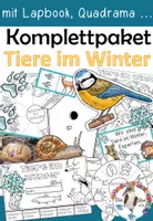Vorschau - Stundenentwürfe - Komplettpaket - Tiere im Winter mit vielen Kopiervorlagen - Deckblatt