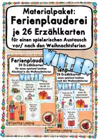 Vorschau - Spiele - Materialpaket - Ferienplauderei Winteredition (spielerischer Austausch vor/ nach den Weihnachtsferien) - Deckblatt