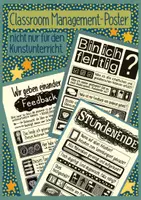Vorschau - Poster - Materialpaket Poster fürs Classroom Management … nicht nur im Kunstunterricht - Deckblatt