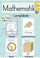 Vorschau - Arbeitsblätter - Lernplakate - Mathe (Klasse 3/4) - Deckblatt