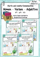 Vorschau - Unterrichtsreihen - Materialpaket "Harte und weiche Konsonanten" - Strategie VERLÄNGERN bei Nomen, Verben und Adjektiven - Deckblatt