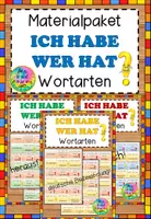 Vorschau - Spiele - Materialpaket - Ich habe - Wer hat? -Wortarten - Deckblatt