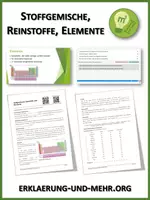 Vorschau - Arbeitsblätter - Stoffgemische, Reinstoffe, Elemente (Materialpaket) - Deckblatt