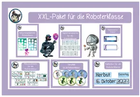 Vorschau - Poster - Wachsendes Materialpaket Roboterklasse #Klassentier - Deckblatt