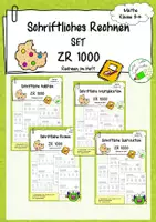 Vorschau - Arbeitsblätter - Materialpaket - Schriftliches Rechnen - ZR 1000 - Aufgaben fürs Heft - Deckblatt