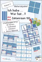 Vorschau - Spiele - Kettenspiele/ Lesespiele Zahlenraum 100 (Materialpaket) - Deckblatt