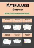 Vorschau - Arbeitsblätter - Selbstständiges Lernen - GRAMMATIK - Materialpaket - Deckblatt