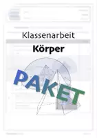 Vorschau - Klassenarbeiten - Paket: Klassenarbeit Körper A + B - Deckblatt