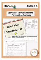 Vorschau - Stundenentwürfe - Sparpaket Schreibkonferenz - Personenbeschreibung - Deckblatt