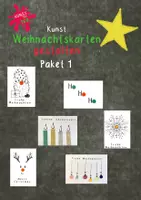 Vorschau - Mal- und Bastelvorlagen - Weihnachtskarten gestalten - Paket 1 - Deckblatt