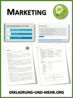 Vorschau - Arbeitsblätter - Marketing (Materialpaket) - Deckblatt