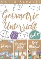 Vorschau - Arbeitsblätter - Materialpaket Geometrie - Geometrische Formen, Körper und Muster - Deckblatt