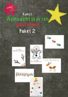Vorschau - Mal- und Bastelvorlagen - Weihnachtskarten gestalten - Paket 2 - Deckblatt