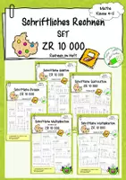 Vorschau - Arbeitsblätter - Materialpaket - Schriftliches Rechnen - ZR 10000 - Aufgaben fürs Heft - Deckblatt