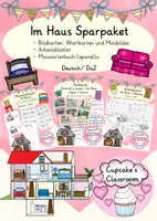 Vorschau - Arbeitsblätter - Deutsch/ DaZ - Im Haus (Zimmer, Räume) - Sparpaket Bildkarten, Arbeitsblätter, Miniwörterbuch, Sprachförderung - Deckblatt