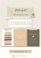 Vorschau - Poster - Materialpaket Klassenraumgestaltung klein - Poster und Stundenplan - schlicht - beige - Boho - Deckblatt