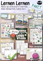 Vorschau - Arbeitsblätter - Lernen lernen 📝🏘️ - Materialpaket für Eltern, Familien, Schüler*innen & Co - Deckblatt