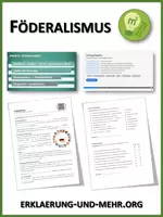 Vorschau - Arbeitsblätter - Föderalismus (Materialpaket) - Deckblatt