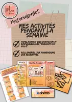 Vorschau - Arbeitsblätter - Materialpaket: Mes activités pendant la semaine (Rollenspiel und Tafelkarten) - Deckblatt