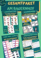 Vorschau - Arbeitsblätter - GESAMTPAKET: AM BAUERNHOF - Deckblatt