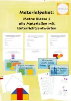 Vorschau - Stundenentwürfe - Materialpaket Alle Mathematerialien Klasse 1/2 - Deckblatt