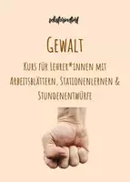 Vorschau - Stundenentwürfe - Unterrichtsreihe / Sparpaket: Gewalt - Unterrichten wie im Lehrplan! (Arbeitsblätter, Videos, Stationenlernen & Stundenentwurf) - Deckblatt