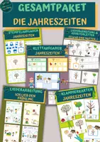 Vorschau - Arbeitsblätter - Bundle: "Die Jahreszeiten" - Deckblatt