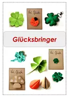 Vorschau - Mal- und Bastelvorlagen - Materialpaket Glücksbringer Glück WG Kunst - Deckblatt