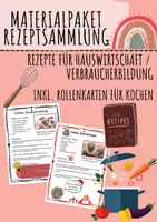 Vorschau - Arbeitsblätter - Materialpaket: Rezepte / Rezeptsammlung (wächst an!) Hauswirtschaft Verbraucherbildung - Deckblatt