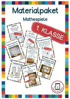 Vorschau - Spiele - Materialpaket Mathematik Spiele für Klasse 1 - Deckblatt