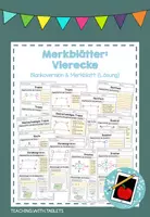 Vorschau - Arbeitsblätter - Materialpaket Merkblätter Vierecke - Deckblatt