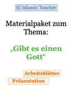 Vorschau - Arbeitsblätter - Materialpaket zum Thema: "Gibt es einen Gott?" - Deckblatt