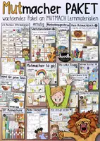 Vorschau - Arbeitsblätter - Mutmacher / ☀️ MUT - wachsendes Lernmaterialpaket - Deckblatt
