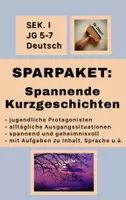 Vorschau - Arbeitsblätter - spannende Kurzgeschichten mit Aufgaben: Inhalt, Spannungskurve, sprachliche Mittel, Leerstellen u.ä. (wachsendes Sparpaket) Klasse 5-7 - Deckblatt