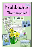 Vorschau - Arbeitsblätter - Frühling : Frühblüher Materialpaket - Deckblatt