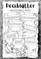 Vorschau - Arbeitsblätter - Materialpaket: DECKBLÄTTER - Deckblatt