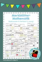 Vorschau - Arbeitsblätter - Wachsendes Materialpaket: Merkblätter Mathematik - Deckblatt