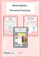 Vorschau - Unterrichtsreihen - Materialpaket Karneval Fasching - Deckblatt