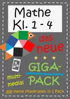 Vorschau - Unterrichtsreihen - Mathe Klasse 1 bis 4: Das GIGA-PACK für Grundschullehrer*innen (Tipp: Holt euch dieses Pack mit einem Schulaccount! Empfehlung für Startchancen-Schulen!) - Deckblatt