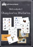 Vorschau - Spiele - Materialpaket Übungskarten Wortarten - Deckblatt