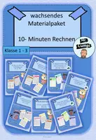 Vorschau - Arbeitsblätter - wachsendes Bundle: 10-Minuten-Rechnen Klasse 1- 3 - Deckblatt